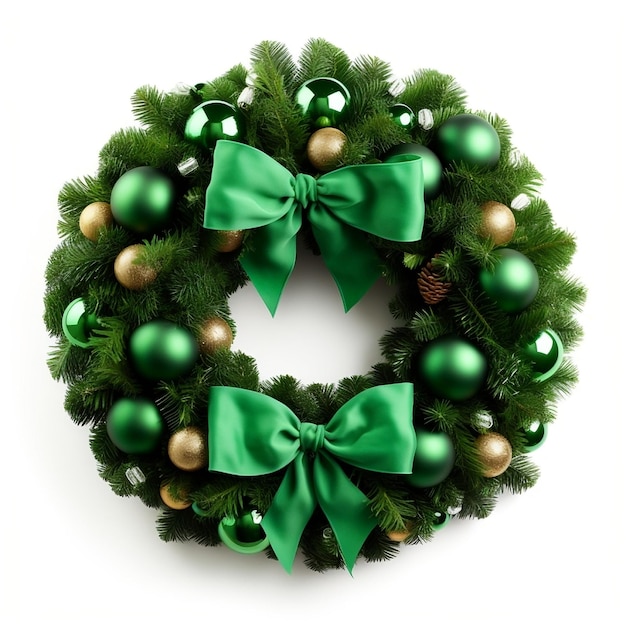 Christmas Wreath Created with Generative AI technology