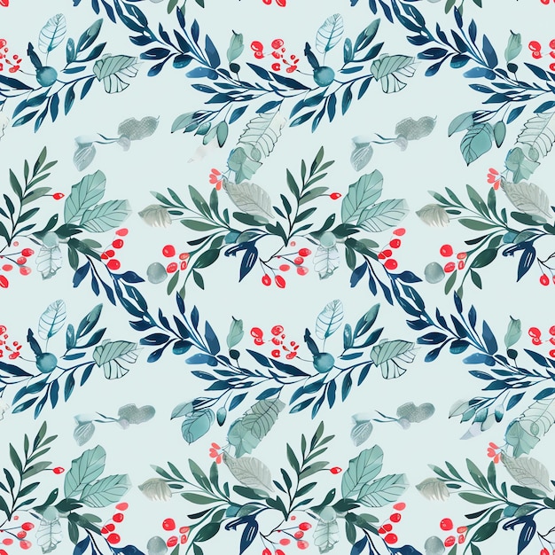 Christmas Wreath pattern background