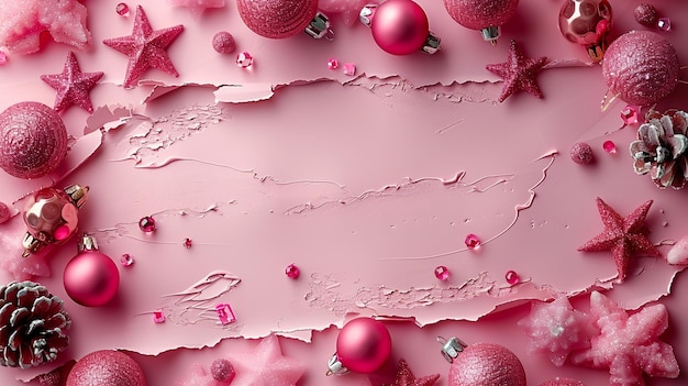 Christmass Background Blush Pink Torn