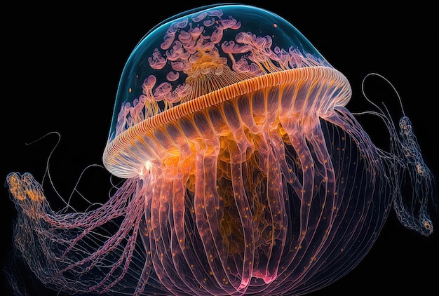 Chrysaora lactea a stunning jellyfish in macro