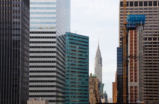 Chrysler building and manhattan architecture