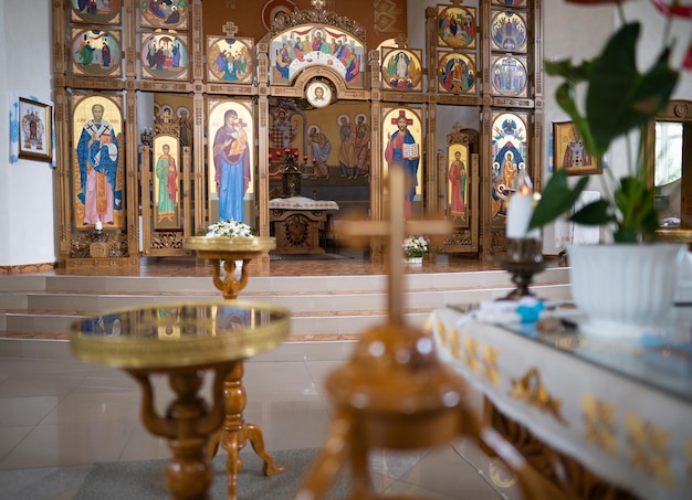 Church accessories for the priest's service are made of gold