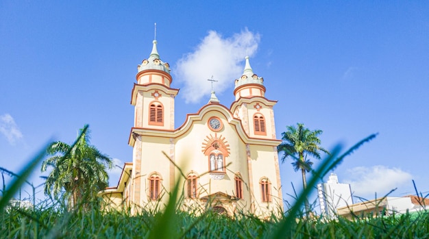 Church a beautiful church in a small town in Brazil natural light selective focus