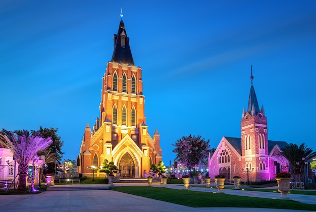 The church building on Haihua Island, Hainan, China