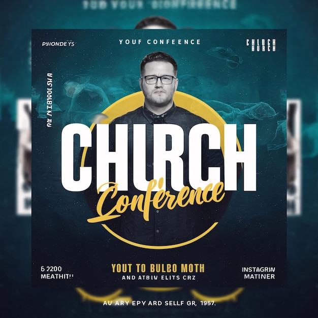 Church Conference Flyer Social Media Post and Instagram Web Banner