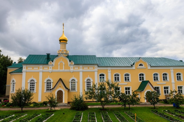 Church in honor of the Icon of the Blessed Virgin Mary Healer in Holy TrinitySaint SeraphimDiveyevo convent in Diveyevo Russia