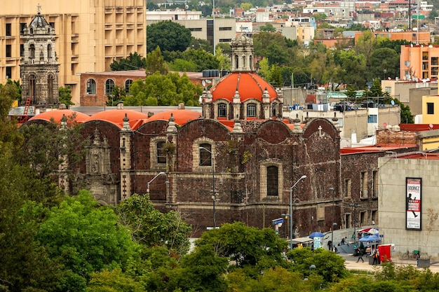 Church of the Iglesia de la Santa Veracruz in Mexico City.