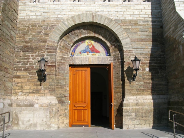 The church in Narva city Estonia