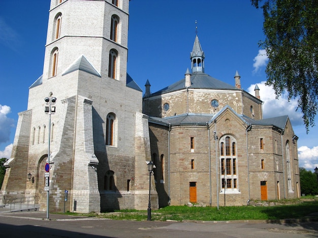 The church in Narva city Estonia