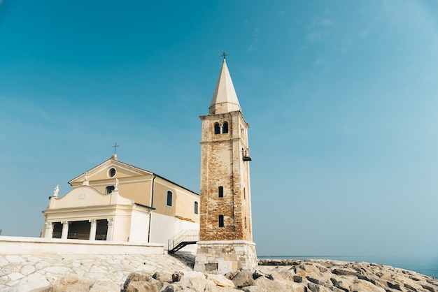 Church of Our Lady of the Angel on the beach of Caorle Italy, Santuario della Madonna dell'Angelo