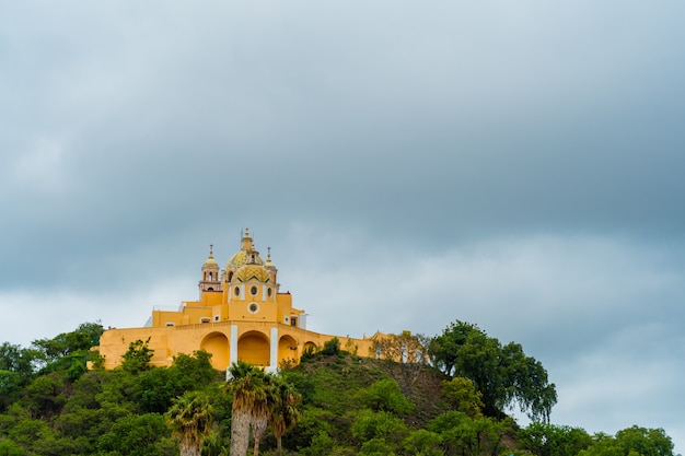 Church of Our Lady of Remedies in Cholula, Mexico.