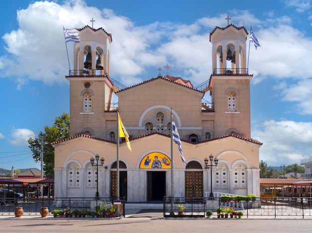 Church of Saint John Russian on island Evia in Prokopi is a place of religious pilgrimage in Greece