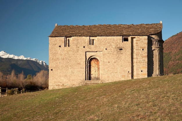 The church of San Juan de Busa in the Mozarabic or RomanesqueLombard