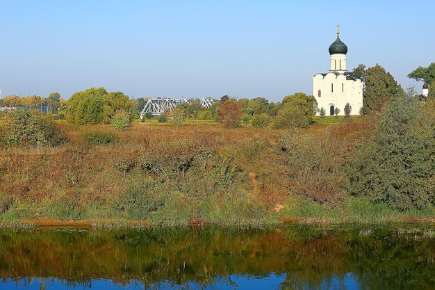 church summer landscape orthodox / summer landscape, faith religion architecture of Russia