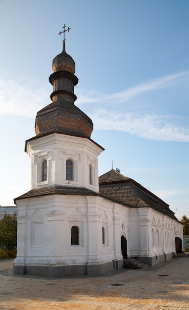 Church on territory of "Mykhailiv'skyj Sobor" (Christian Orthodox cathedral). Kiev-City centre, Ukraine.