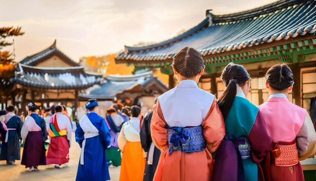 Photo chuseok celebration begins in south korea honoring traditions and family harvest festival