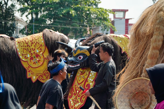 Ciamis Indonesia June 22 2022 Galuh cultural carnival