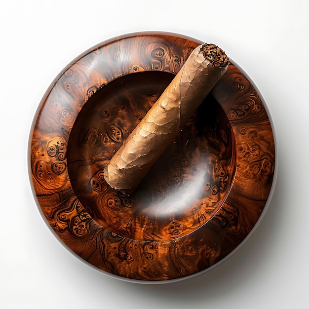 cigar in the elegant ashtray