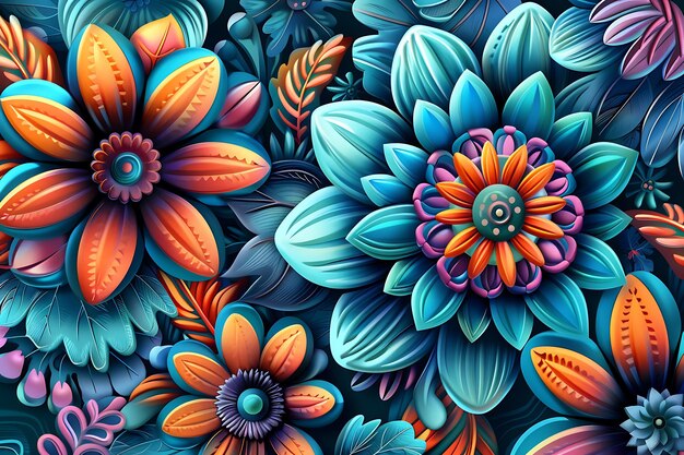 Cinco de mayo background with floral ornaments