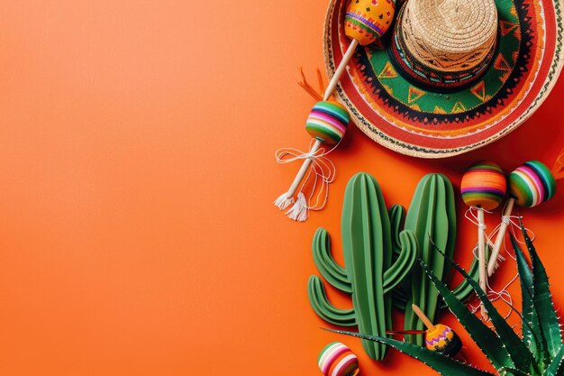 Cinco de Mayo celebration with Mexican decorations