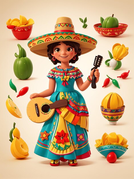 Photo cinco de mayo decorations clipart