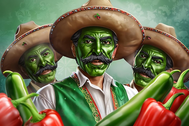 A cinco de mayo hat background 13