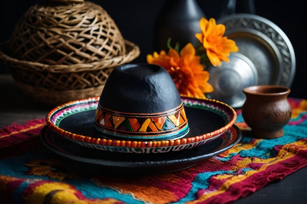 Cinco de Mayo a hat with the word quot naja quot on it