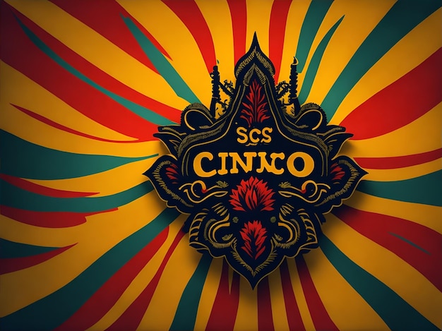 Cinco de mayo holiday background with copy space for text Ai Generated