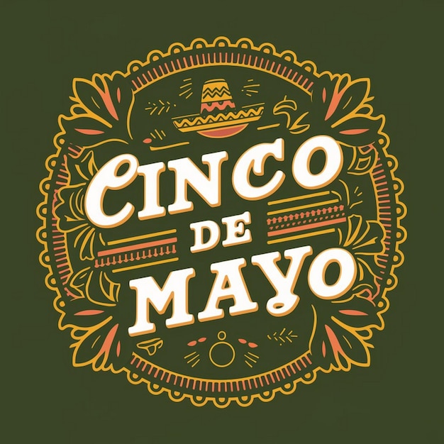 cinco de mayo illustration and t shirt Design