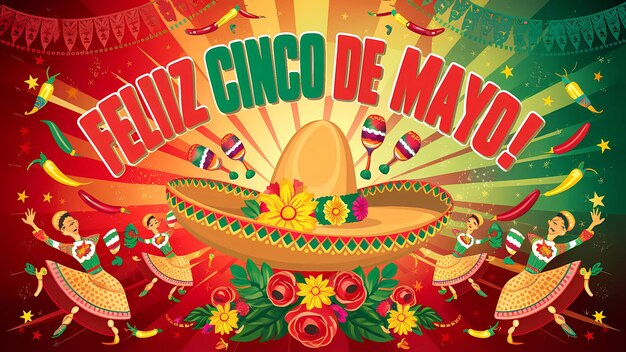 Cinco de Mayo May 5 Happy Cinco de mayo Fiesta Cinco de mayo celebration in MexicoDesign for Poster