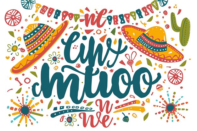 Cinco de mayo t shirt design hand lettering inspirational