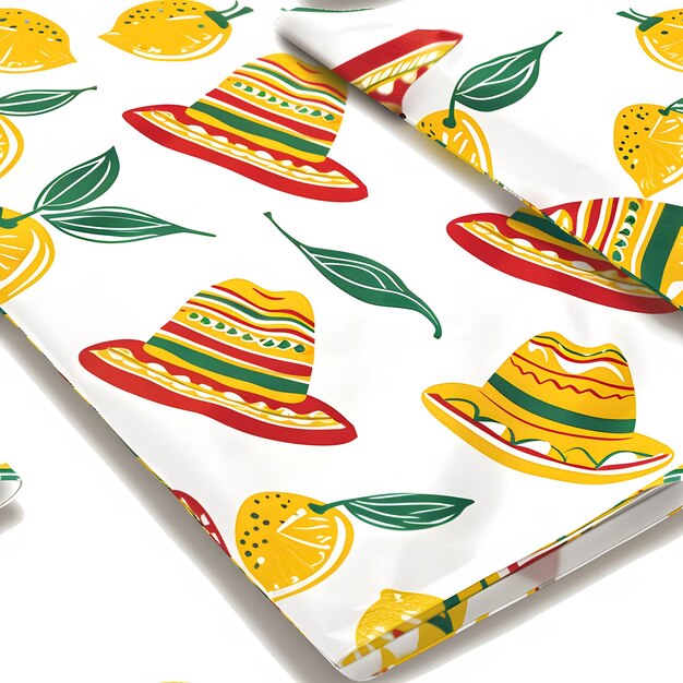 Photo cinco de mayo themed party seamless pattern