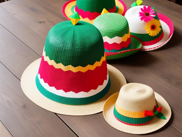 Cinco de Mayo with a vibrant Mexican cactus and festive sombrero hat