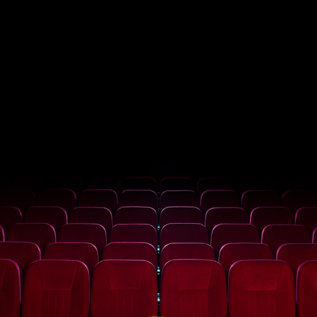 Cinema seats still life