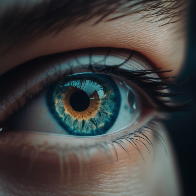 Cinematic CloseUp of Beautiful Eye with Depth of Field