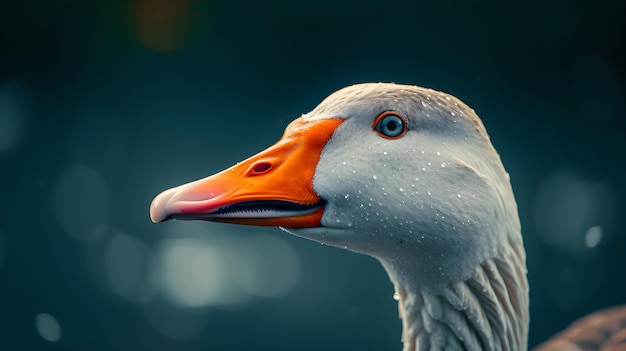 a cinematic and Dramatic portrait image for goose