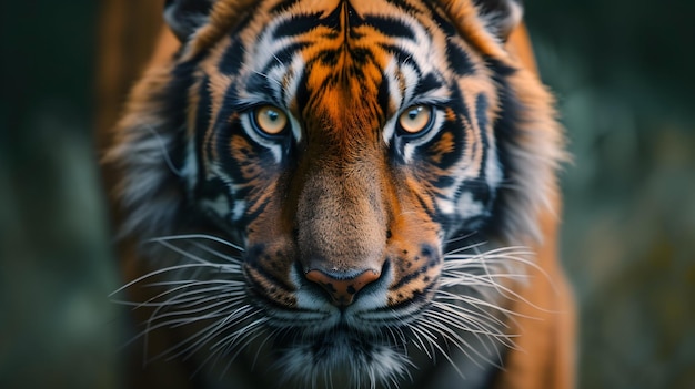 a cinematic and Dramatic portrait image for tiger