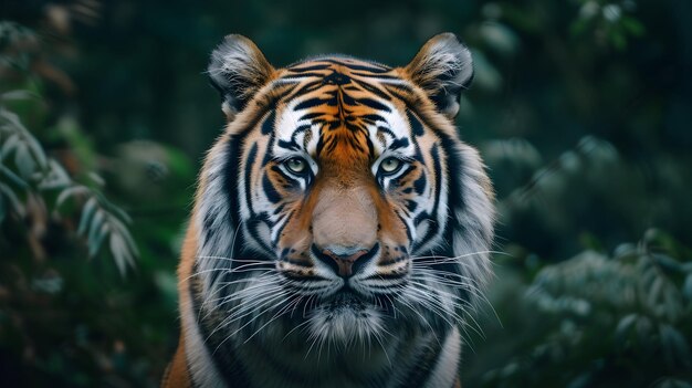 a cinematic and Dramatic portrait image for tiger