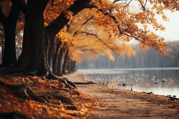 cinematic landscape autumn style