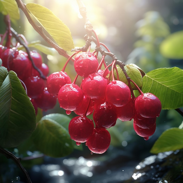 Cinematic Miracle Berry Ultra Realistic 16k UHD Digital Art