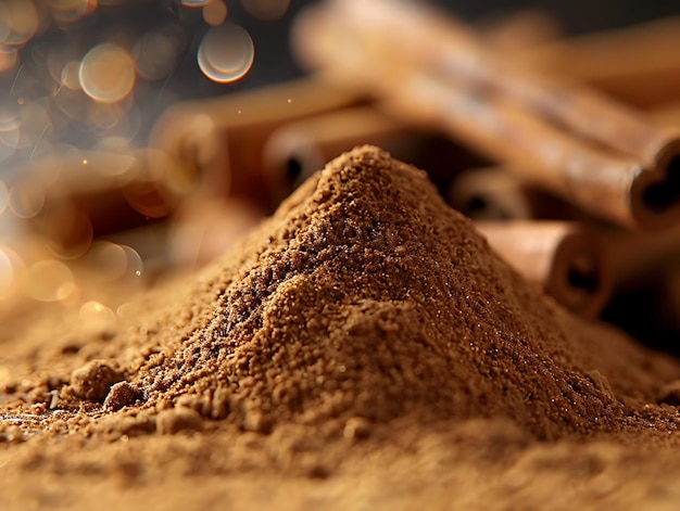 Cinnamon Powder Close Up Photo