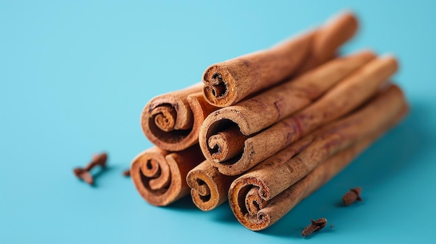 Photo cinnamon stick bundle isolated portrait