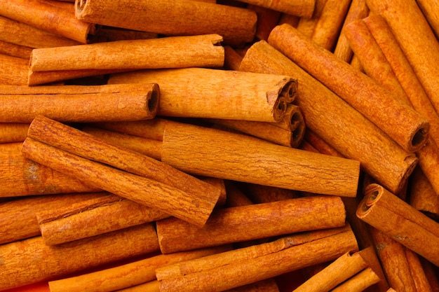 Cinnamon sticks closeup