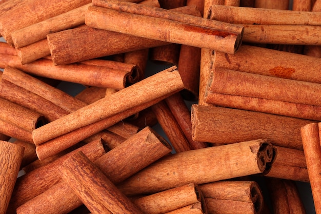 Cinnamon sticks closeup