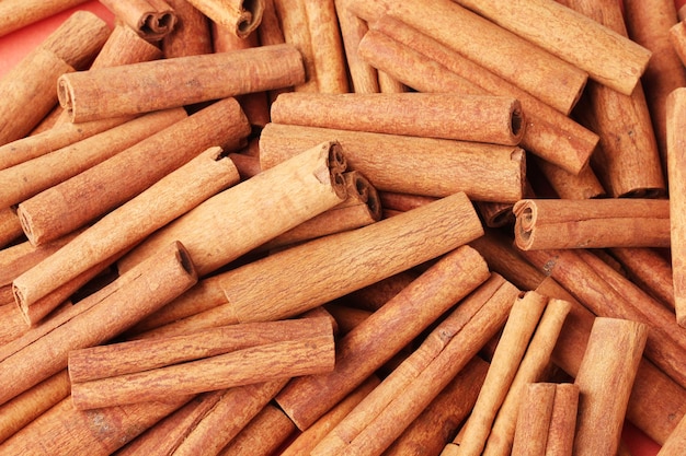 Cinnamon sticks closeup