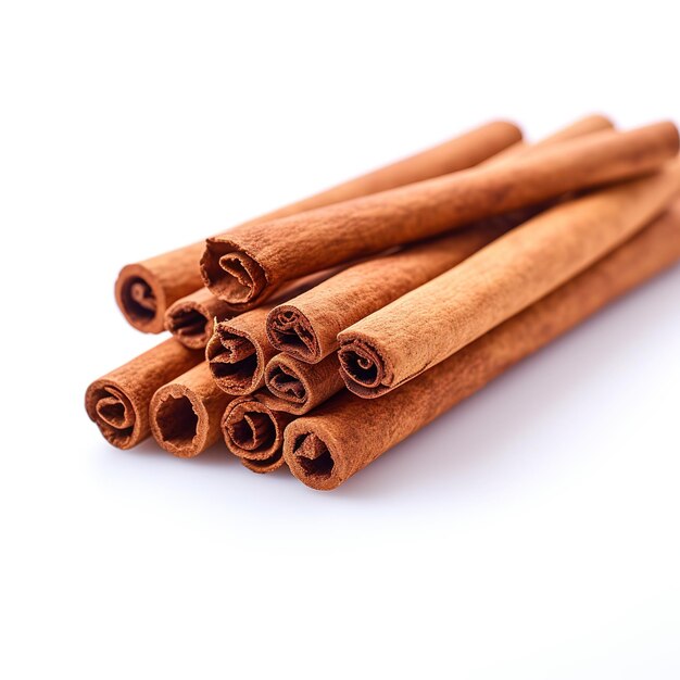 Photo cinnamon sticks isolated on a white background