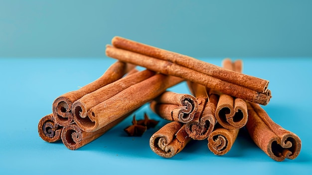 Cinnamon Sticks Stack Isolated Portrait