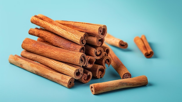 Cinnamon Sticks Stack Isolated Portrait