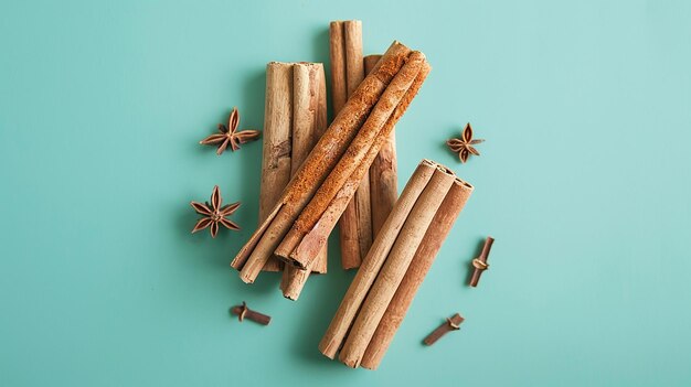 Cinnamon Sticks Stack Isolated Portrait