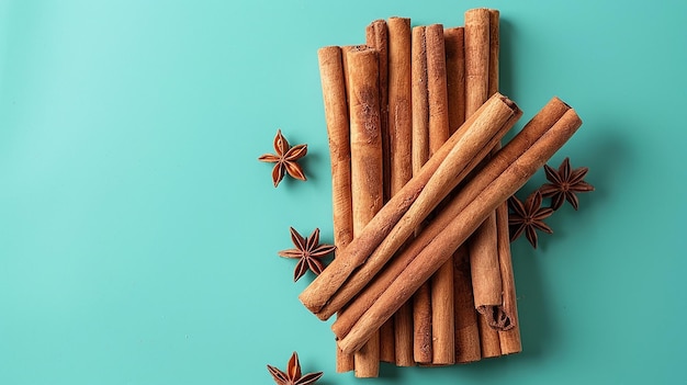 Cinnamon Sticks Stack Isolated Portrait